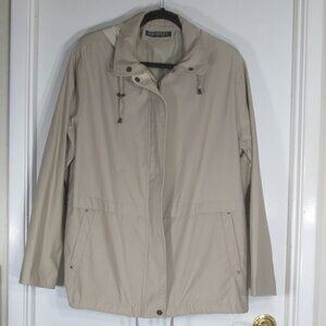 Bromley Sport Jacket Tan Hoodie Trek Long Sleeve Zip Up Snap Men Size L